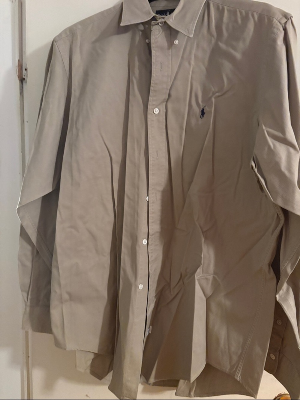Ralph Lauren Men's Button-Down Shirt in Khaki Tan